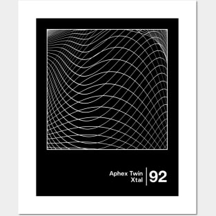 Aphex Twin - Xtal / Minimalist Style Graphic Design Posters and Art